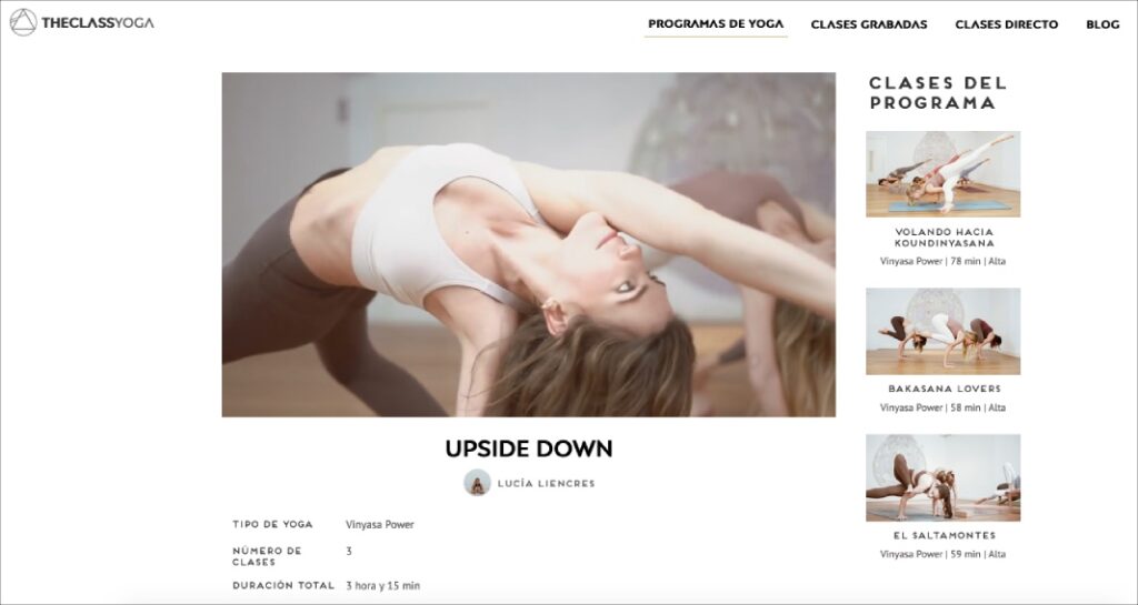 practica power yoga online