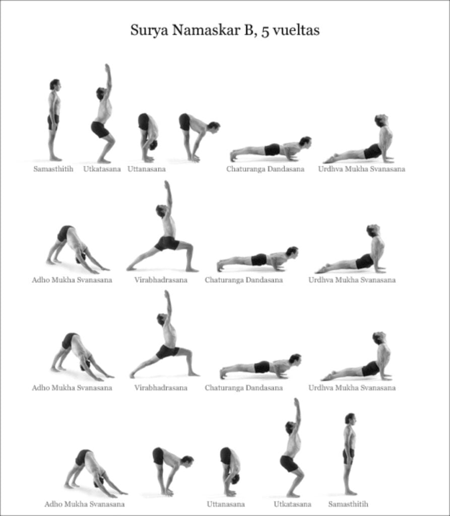 serie 1 ashtanga yoga: saludo al sol B